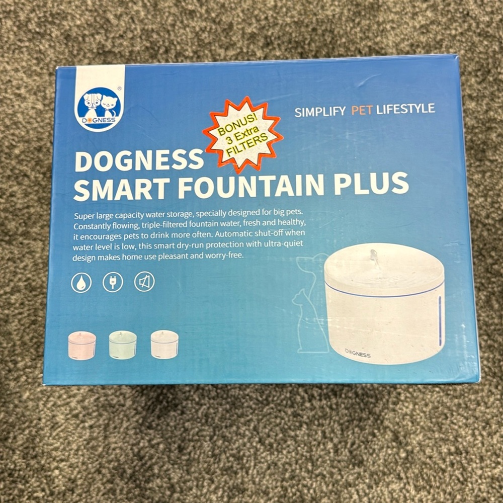 Dogness smart fountain plus dog water bowl